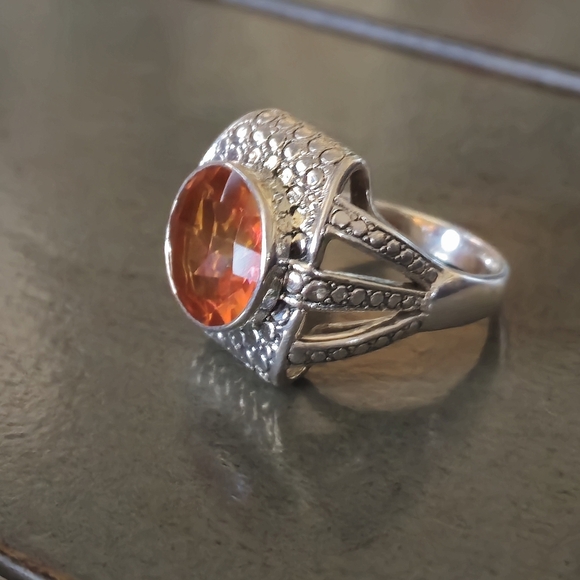 Nicky Butler 925 Sterling Silver Honey Quartz Designer Signed Ring NB Size 8 NWT - Picture 5 of 16